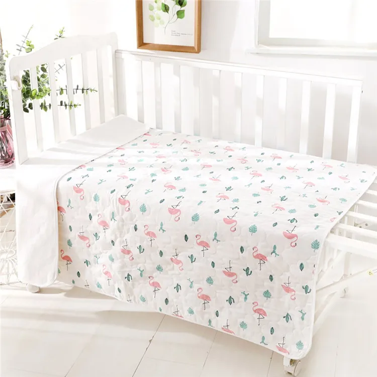 GOTS Eco friendly waterproof muslin baby changing mat travel babi diaper mat