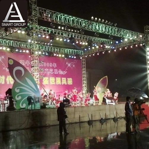 Line array speaker aluminum spigot roof truss stand tower lift truss displays