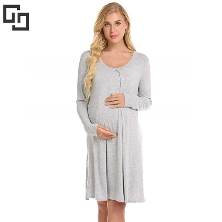 Pregnancy Wholesale Maternity Clothes Nursing Pajamas Maternity Gown Maternity Dresses