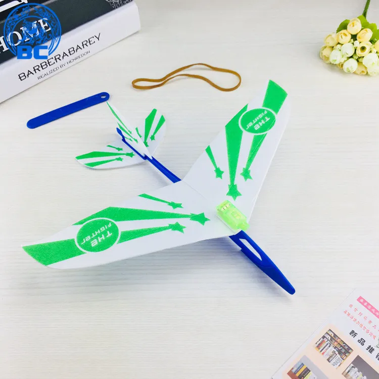 
Wholesale Foam EPP Airplane Hand Throwing Rubber band Roundabout aircraft model for kids toy 