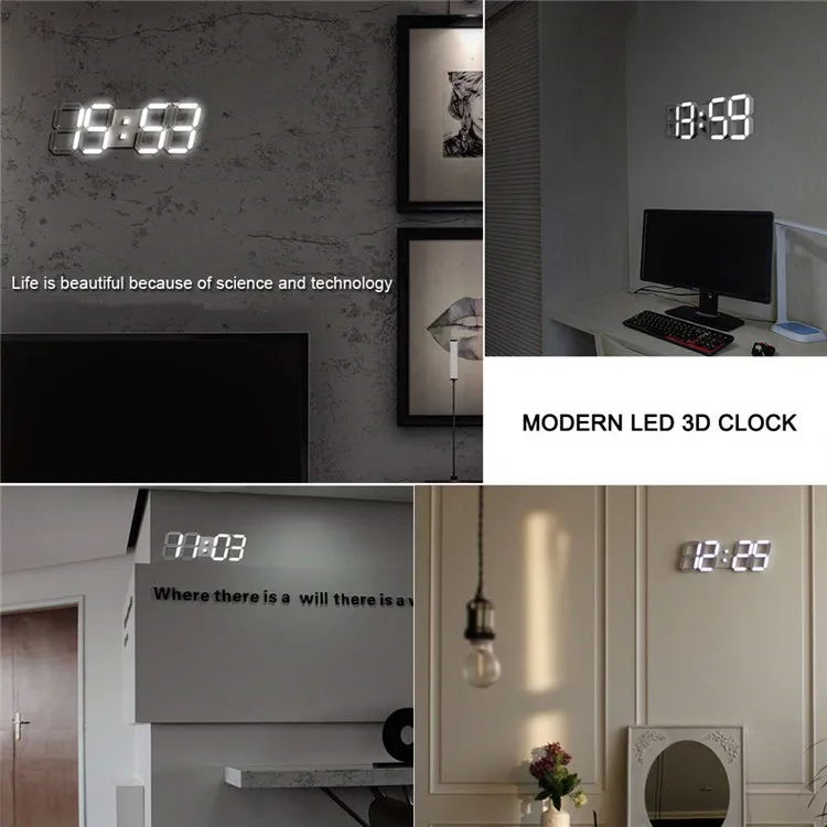 Новое поступление оптовая продажа цифровые светодиодные настенные часы с календарем