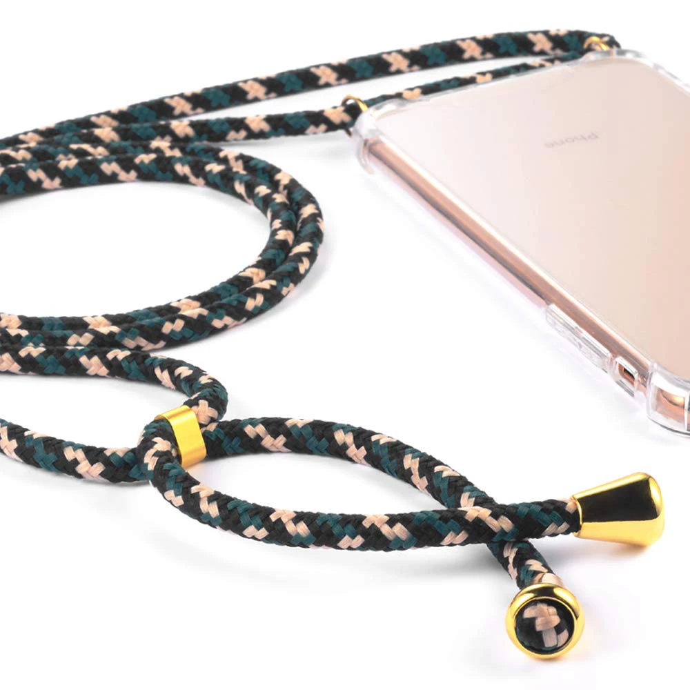 Transparent Soft TPU Cell Phone Case With Lanyard Necklace Shoulder Neck Strap Rope Cord for iphone 6 7 8 plus x xs xr xs max