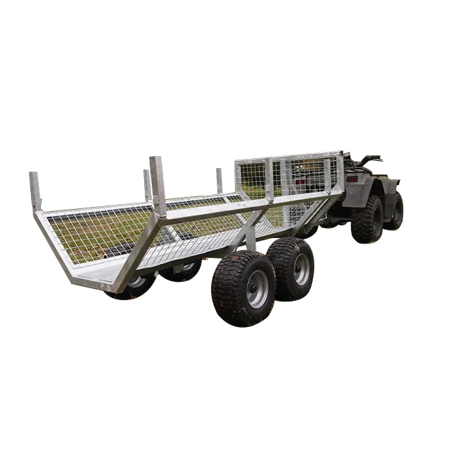 Offroad ATV Timber Utility Trailer / ATV Log Trailer Tow Behind