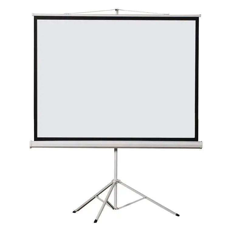 180 дюймов 1:1 4:3 штатив стоя Крытый Открытый Стекло бисером портативный складной проекционный экран