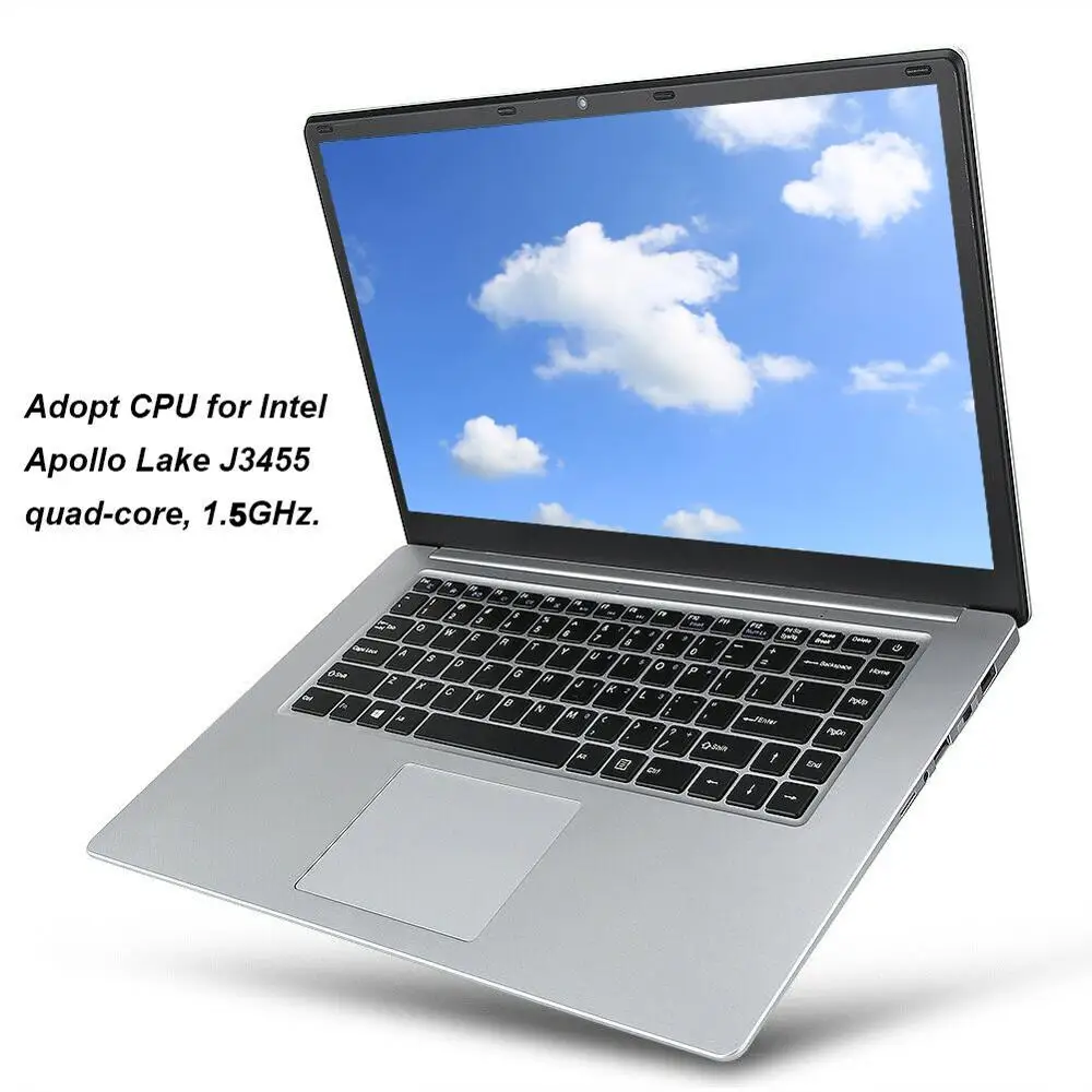 Ноутбук YEPO 737A6, 15,6 дюйма, FHD 1920*1080, Intel Celeron Apollo Lake J3455, ОЗУ 6 ГБ, SSD 128 ГБ