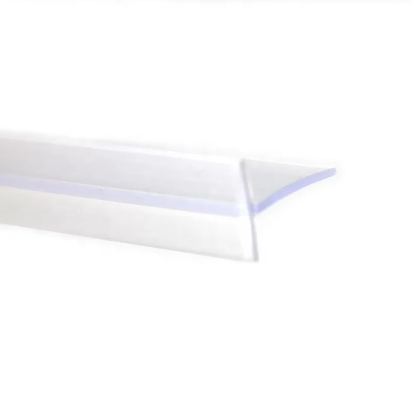 Clear Vinyl T-Shaped Shower Door Bottom Seal