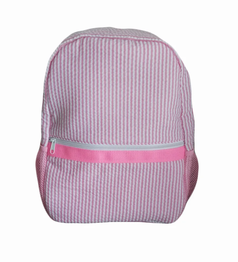 kids Lightweight foam padded child backpacks New arrival striped toddler school bag pattern seersucker backpack for children