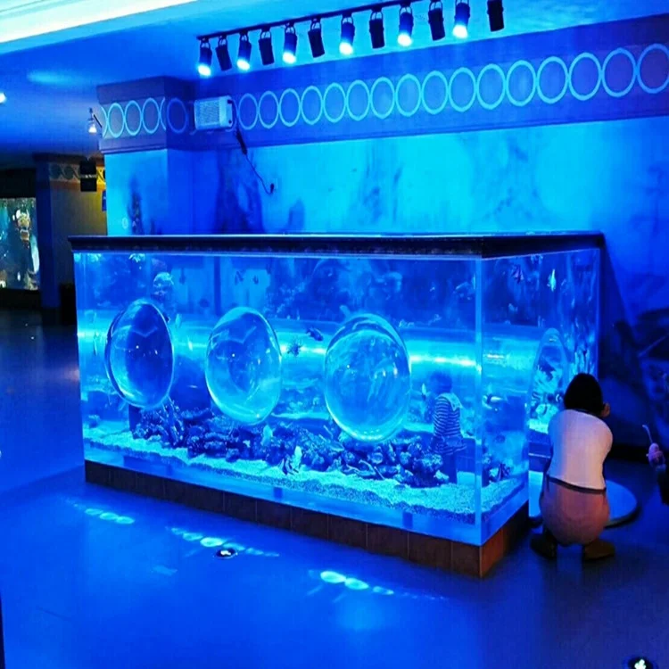 popular round shape acrylic fish aquarium tank