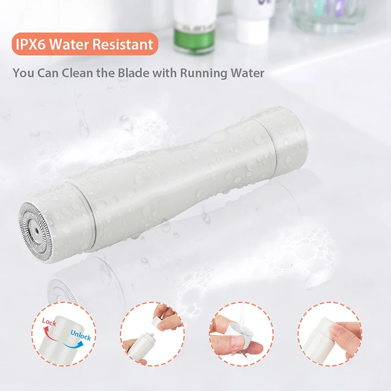 Electric Tweezers Hair Removal Epilator Nicemay Facial Hair Remover Acceptable 2 Years Battery QM-1506 Rotating IPX6