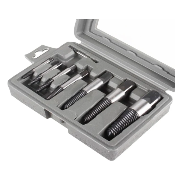 8pcs damaged Broken Pipe tube repair tools Bolt Screw Extractor and Remover Set for 1/8 to 1 inch 25 35 45mm