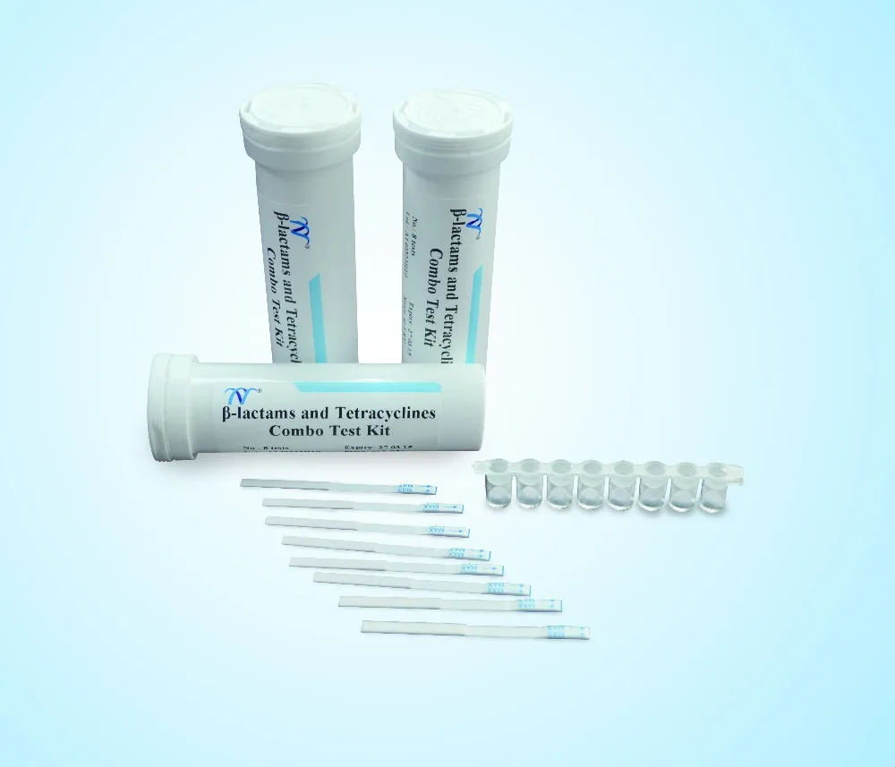 2 in 1 Milk Antibiotics Testing Kit Rapid Test Strip for Milk Betalactams&Tetracyclines Antibiotics