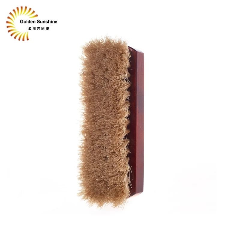 
Custom Pig Hair Shoe Brush Wood Shoe Polish Brush 