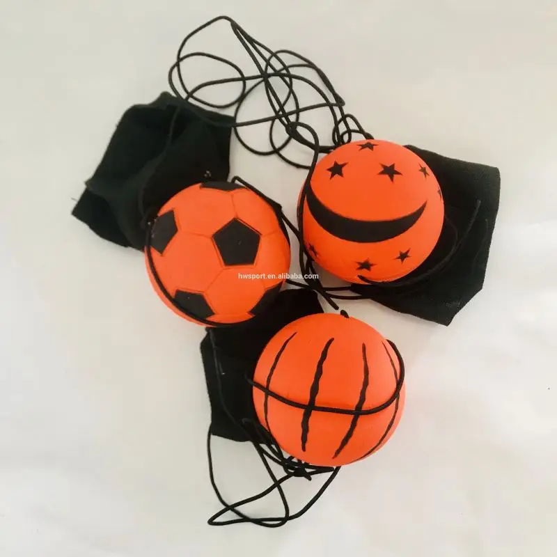 wholesale cheap natural rubber material yoyo balls promotional 60mm round bungee stress ball golf shaped tether ball dog toys