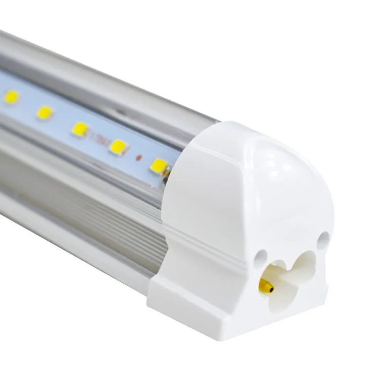 high lumen t8 integrated led light 1ft 2ft 3ft 4ft 8ft integrated v shape t8 led tube 160lm/w with 5 years warranty