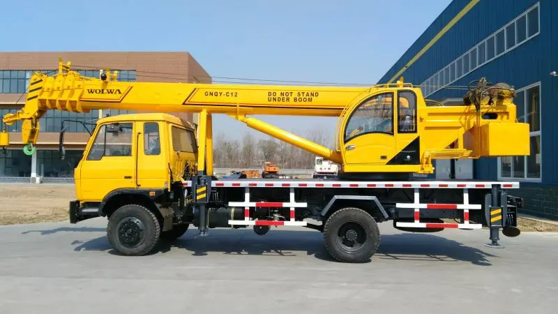 12 ton truck with loading crane with lifting height 32 meter