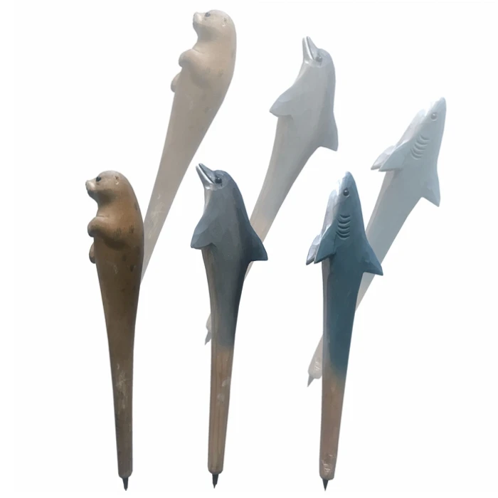 Cute Handmade Classic Hot Wood Animal Pen Ballpoint Pens Animal Style Wood Animal Pen