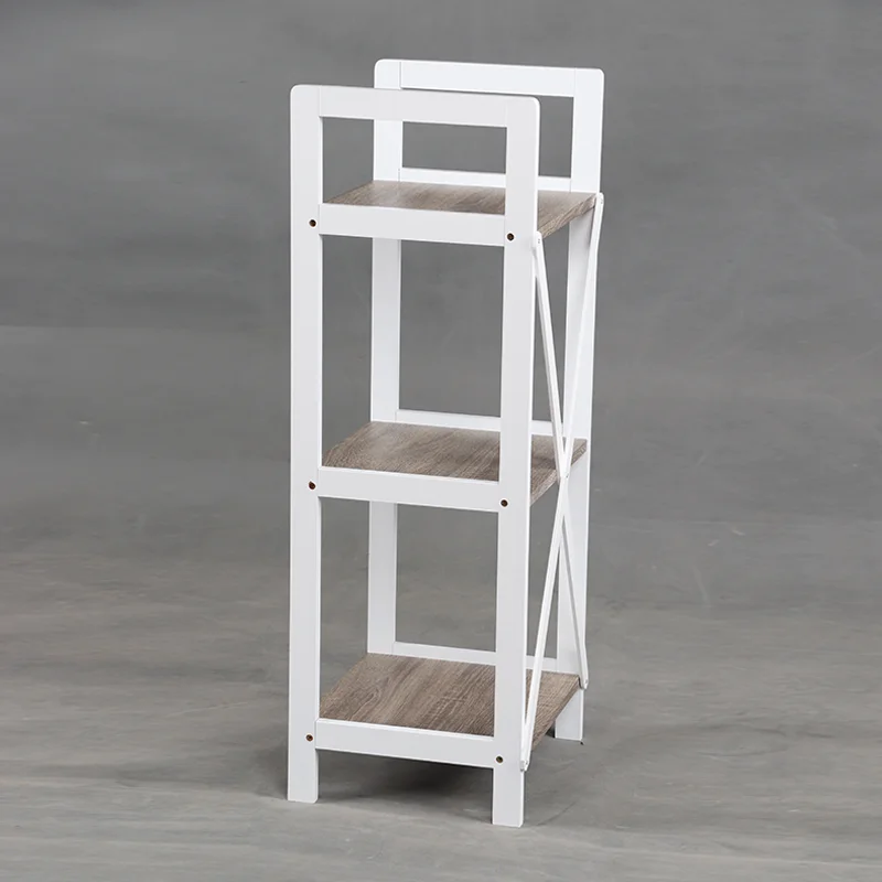 
Cheap living room standing corner storage lean ladder book shelf 