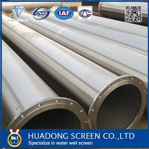 High Performance  Johnson V screen pipes/filtro criba ranura continua