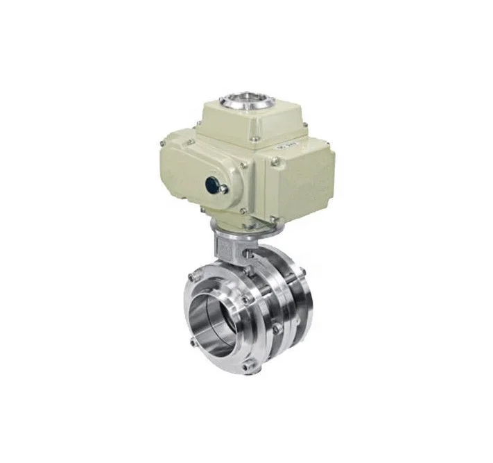 X&B stainless steel sanitary pneumatic butterfly valve with SS actuator/aluminum actuator/electric actuator