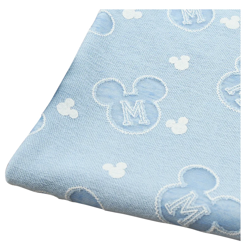 Высокое качество, оптовая продажа, новый светло-голубой симпатичный Микки Маус, удобная сгоревшая ткань