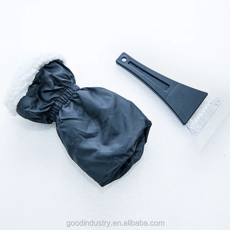 Leader in sales; plastic scraper with gloves