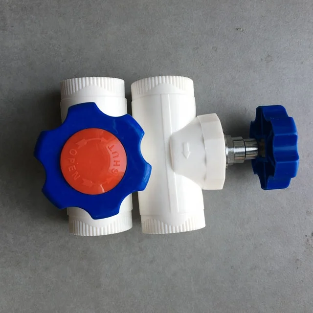 PPC and Copper Combiination Water Supply Accessories Head Model Gate Valve Sanitary Use Stainless Steel and PVC