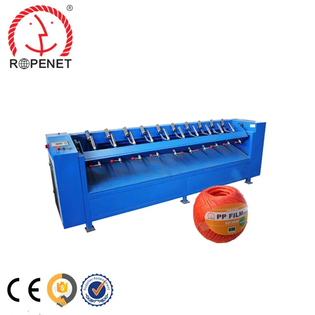 pp plastic raffia cotton sisal jute baler twine ball winding making machine