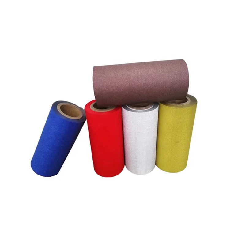 Горячее ламинирование блестящая металлизированная пленка блестящая клейкая пленка для бумаги