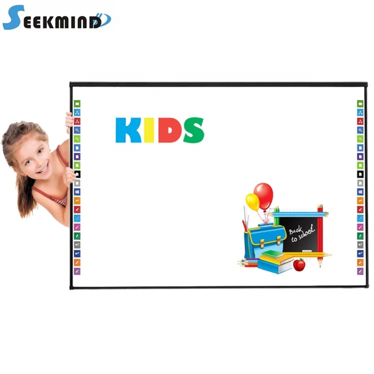 66 inch DVIT Dual-touch hidden optical module smart board China interactive whiteboard for teaching