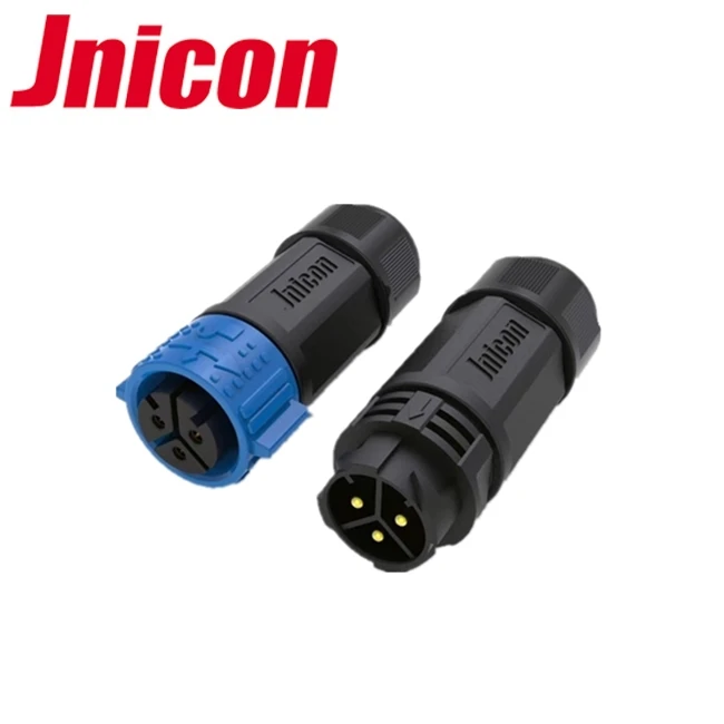 waterproof circular connector Jnicon bayonet plastic connector AC DC power connector IP67 outdoor
