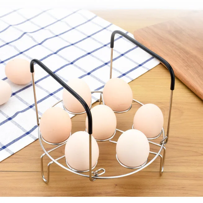 2019Amazon hot pot accessories set with Silicone egg bites molds and Steamer rack with silicon handle with 2 bonus silicon spoon