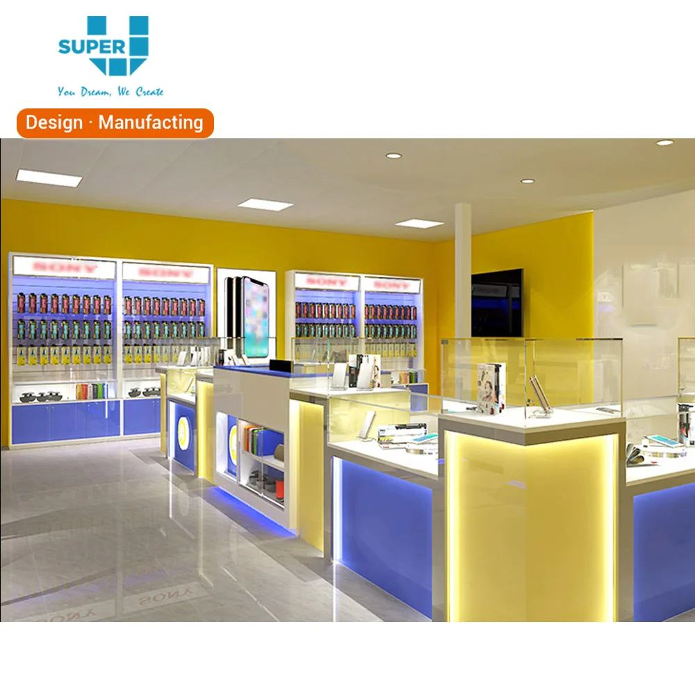 toko ponsel sederhana desain interior furniture aksesoris ponsel