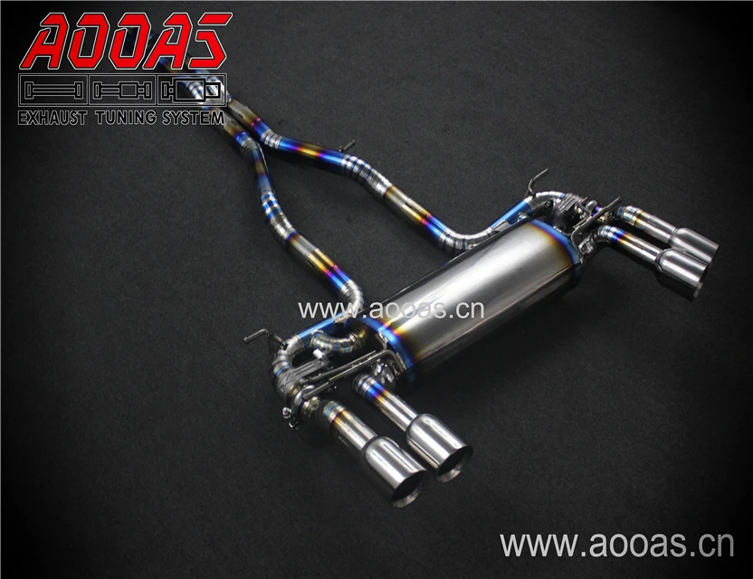 Titanium Factory Price Muffler Exhaust Catback With Valves For Jaguar F-TYPE