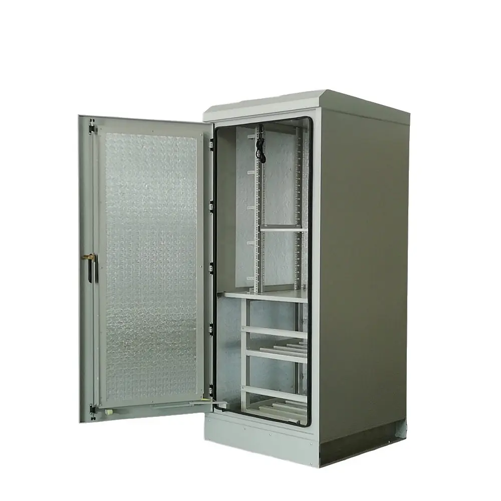 22U Galvanized waterproof outdoor network enclosure cabinet battery compartment with fan SK-90208
