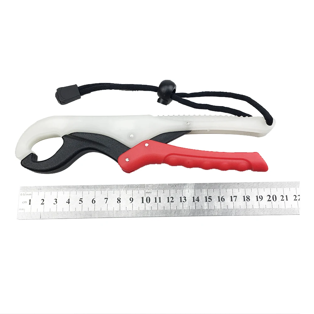
8 Inch Fishing Goods Floating Water Belt Noctilucent Fish Clamp Handheld fish grip plastic Fish Lip Gripper 