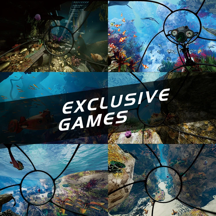 LEKE VR Ocean Park Multiplayer 9D Commercial VR Theme Park Cinema Game Machine Simulator Chair