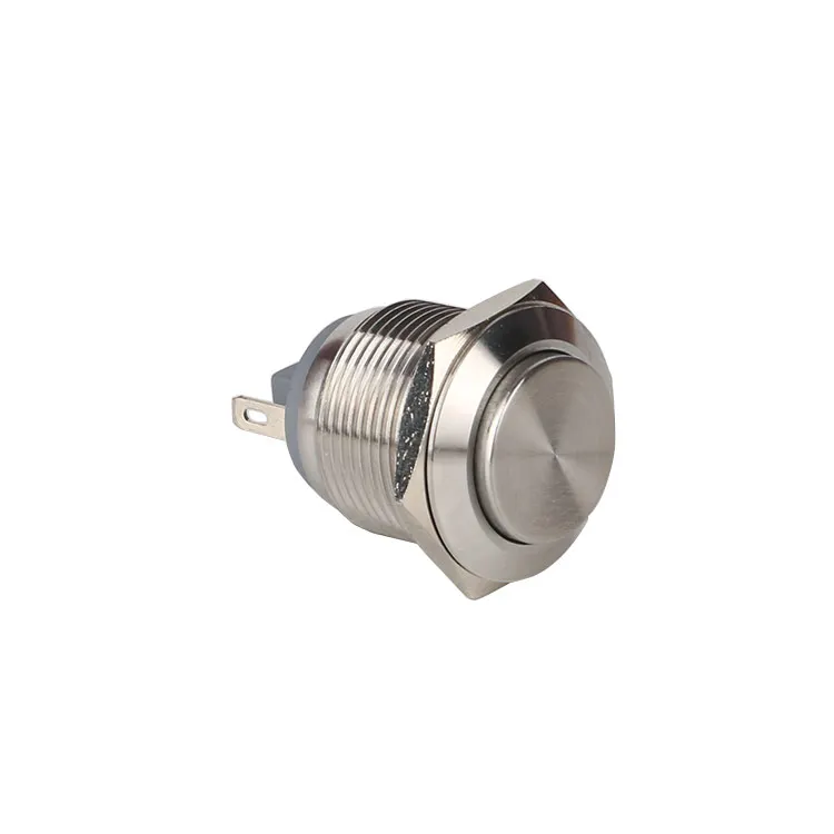 Low Price High Round 1NO Momentary Micro Waterproof Metal Push Button Switch