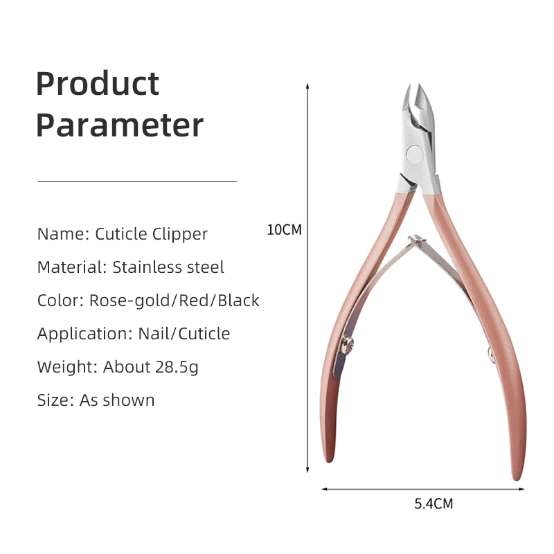 Stainless Steel Nail Clipper Toenail Finger Trimmer Dead Skin Cuticle Remover Scissors Cutter Plier Manicure Tool Cuticle Nipper