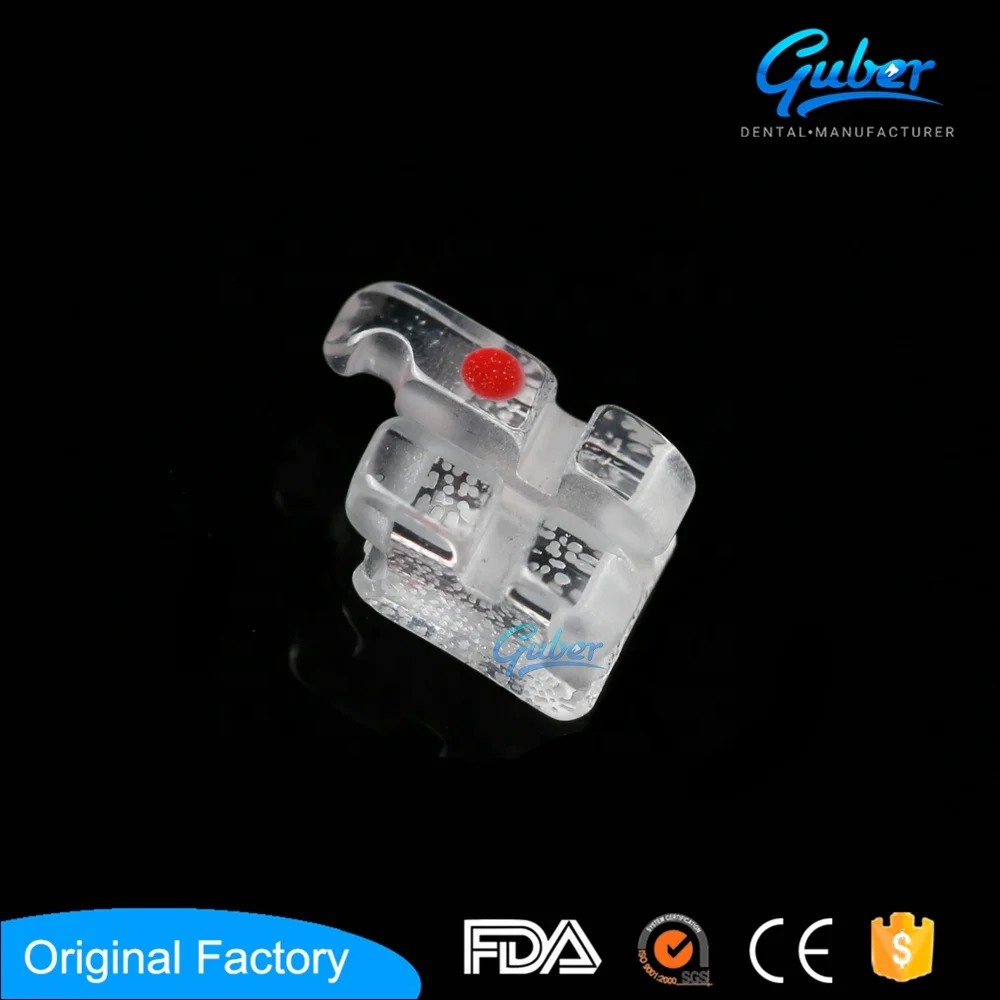 #Ортодонтические сапфировые скобы 018 022 roth керамические монокристаллические сапфировые скобы с ужином