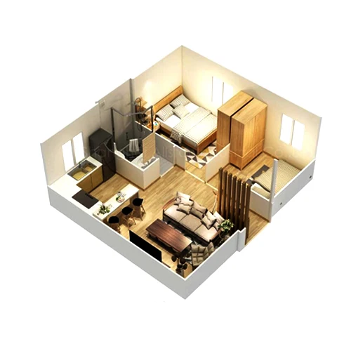 Customized Steel Structure Frame Modern Container House Prefab Houses