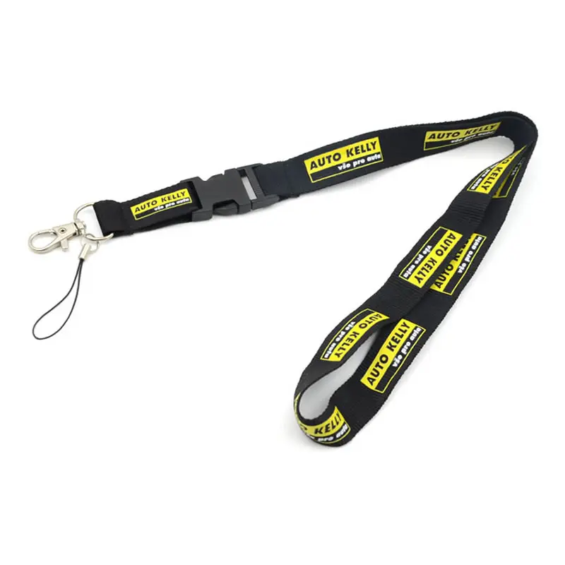 Cell phone lanyard strap with sublimation printing