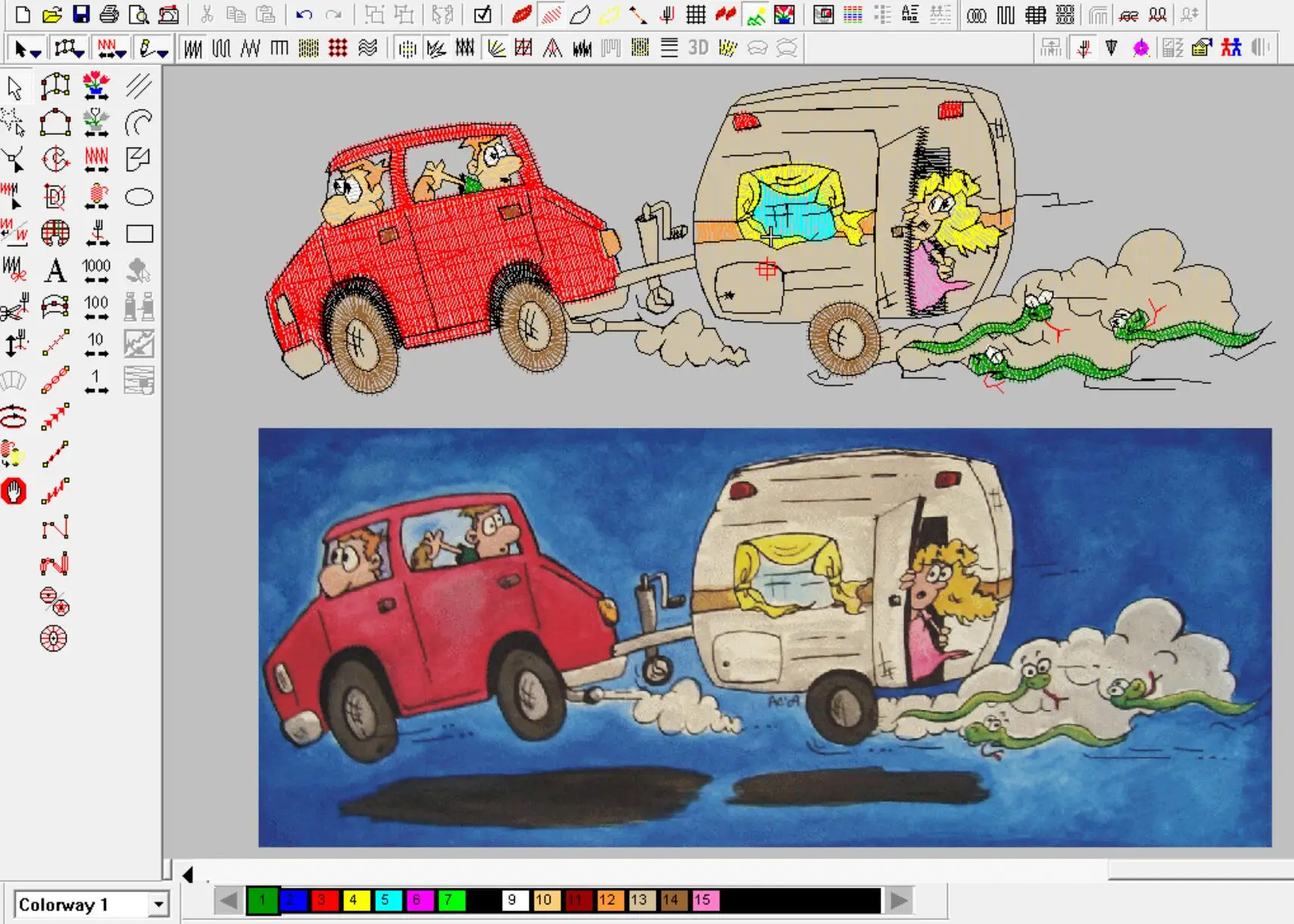 
Picture Conversion Pdf Hand Painting Service High-quality Silk Screen Printing Graphic Redraw/vector Art Heat Transfer Design 