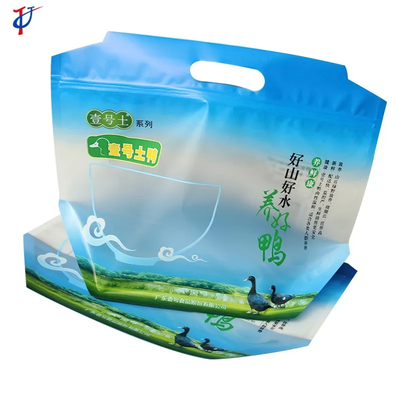 Colorful LDPE safety  chicken plastic bags for frozen chicken packaging