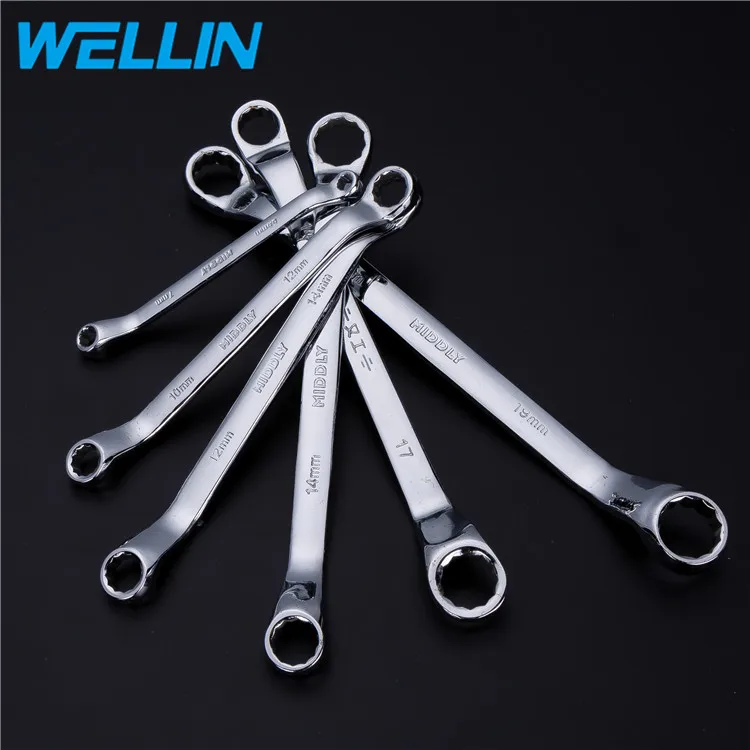 Hot Sales Super Durability Matt Chrome Plated Double Ring Wrench Spanner