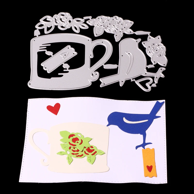 AAGU 1PC Metal Carbon Steel  Leaves Bird Branch Die Cut Dies Embossing Stencils Scrapbooking Album Photo Decoration Cutting Dies