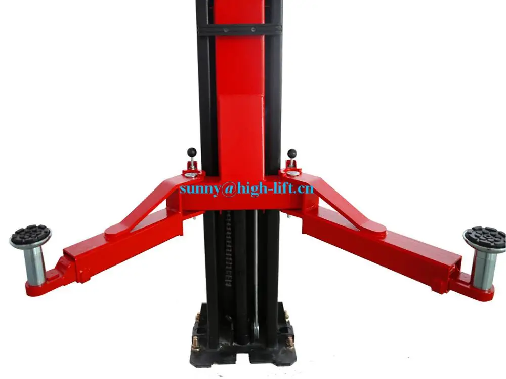 HIGH LIFT BRAND Car lifter 2 post lift 4T Automatic CLEAR FLOOR car lift electric lock release