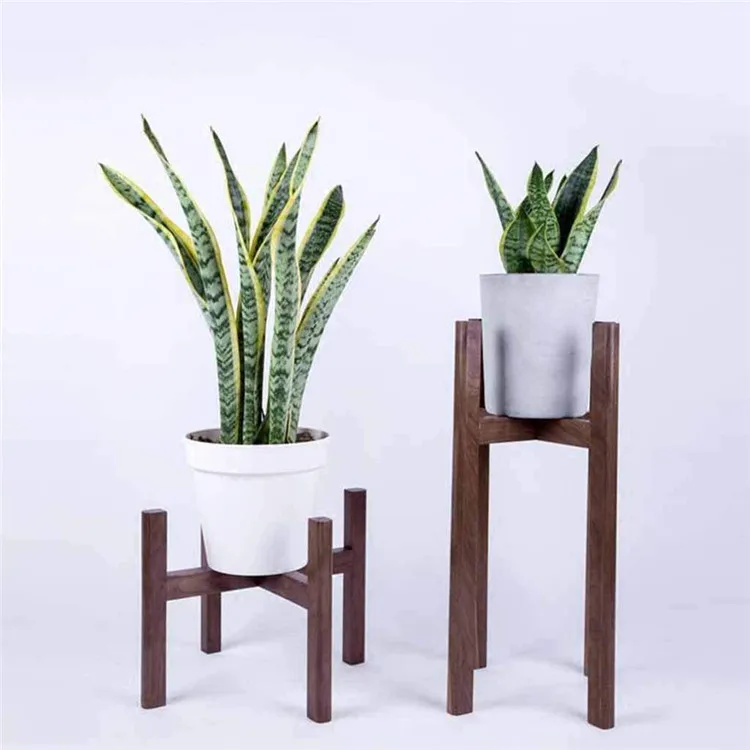 Adjustable Plant Stand Indoor Outdoor Mid Century Modern Planter Stand