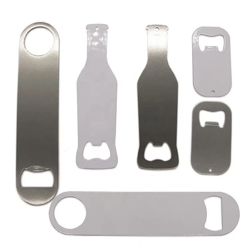 Cheap Promotional Custom Design Sublimation Blank Steel Beer Bottle Opener