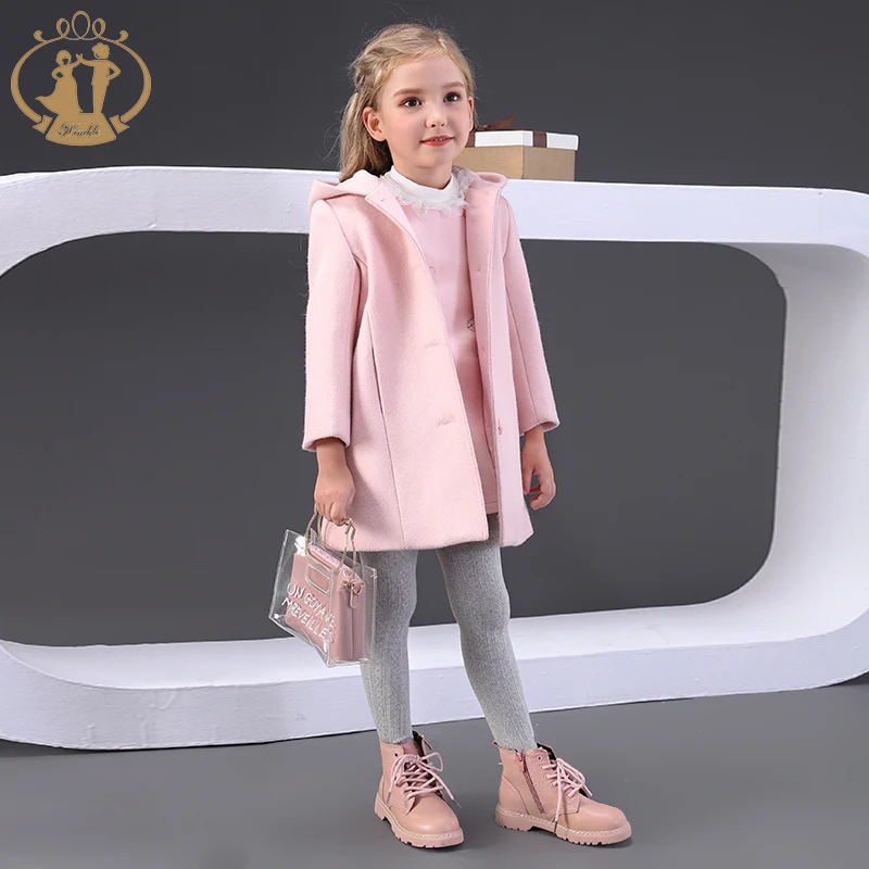 Nimble Kids Baby Little Coats For Winter Pink European Winter Coats Fashionable Good Quality Wholesale Kids Jackets
