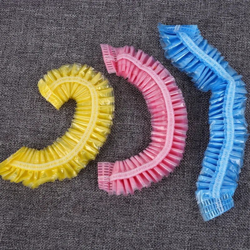 
cheap plastic material disposable shower cap for children ladies baby 